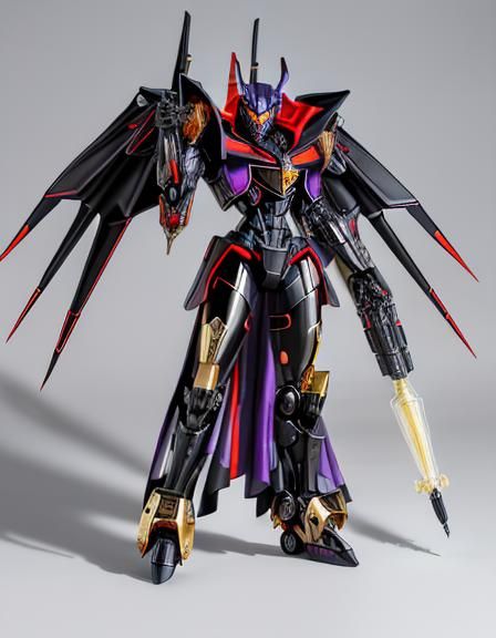 Sleek Robotic Spider Gynoid with Sci-Fi Weapons