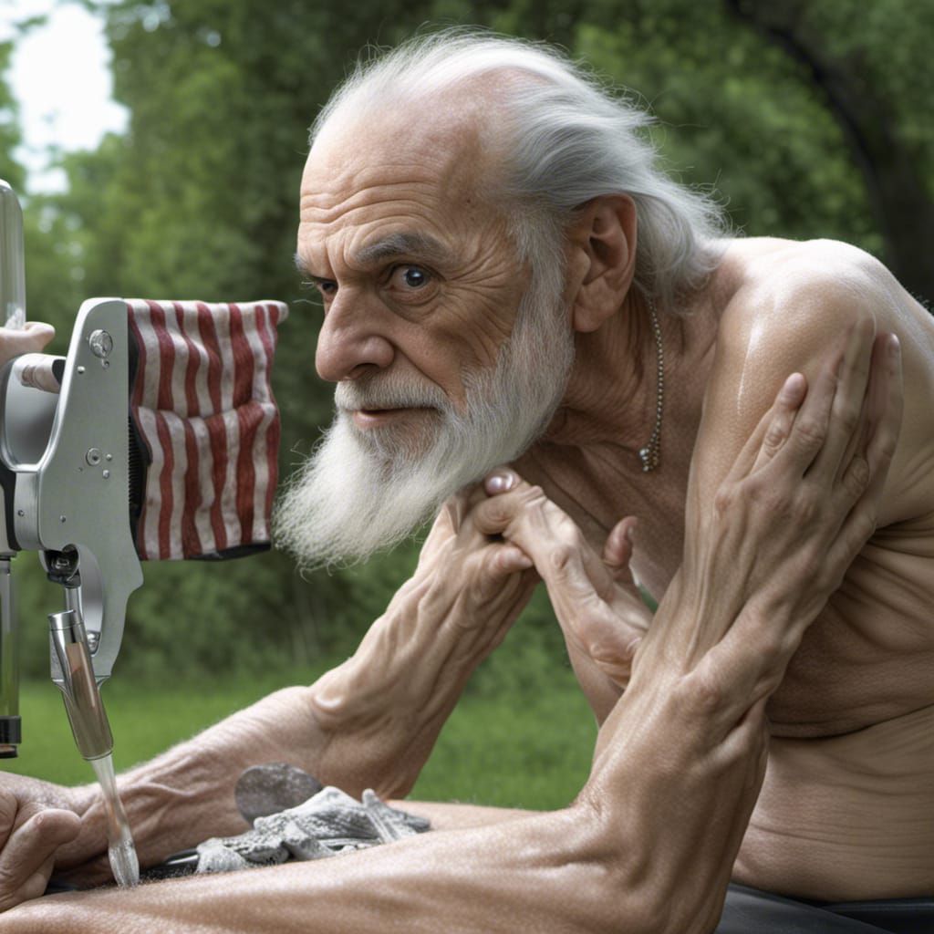 Shaving Grandpa America