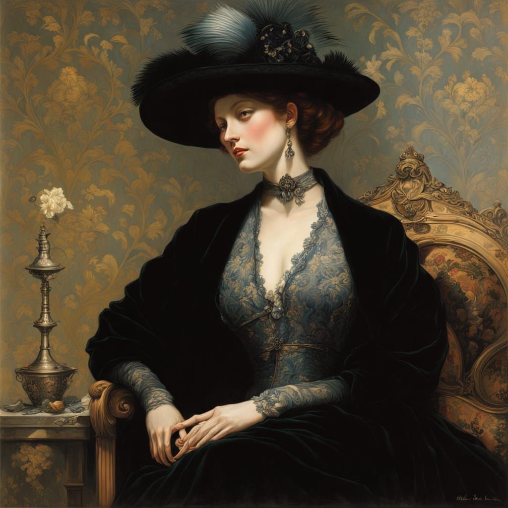 Muted Portrait in Post-Impressionistic Style