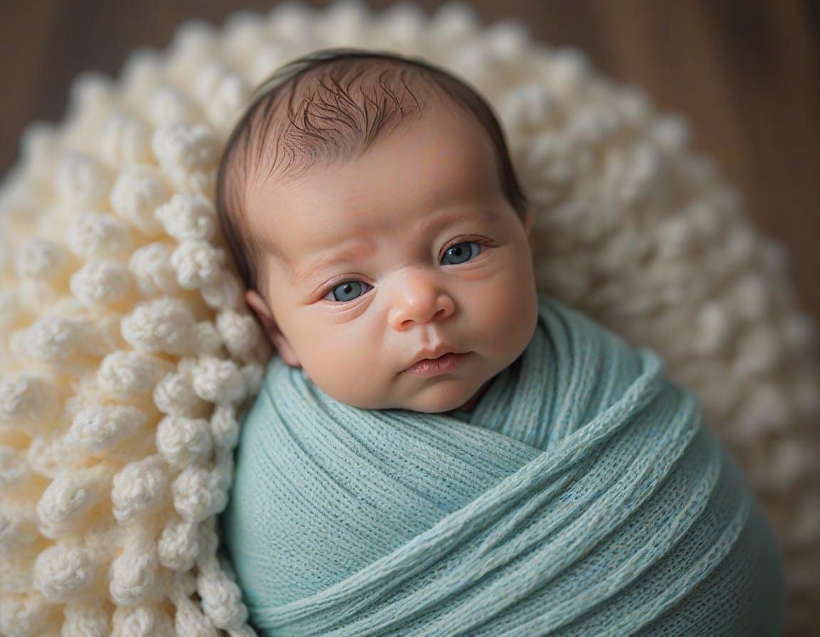 Reborn Levi as a Newborn Baby in Natural Light