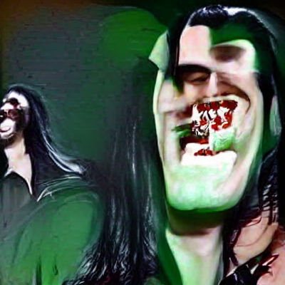 Smiling Vampire Portrait