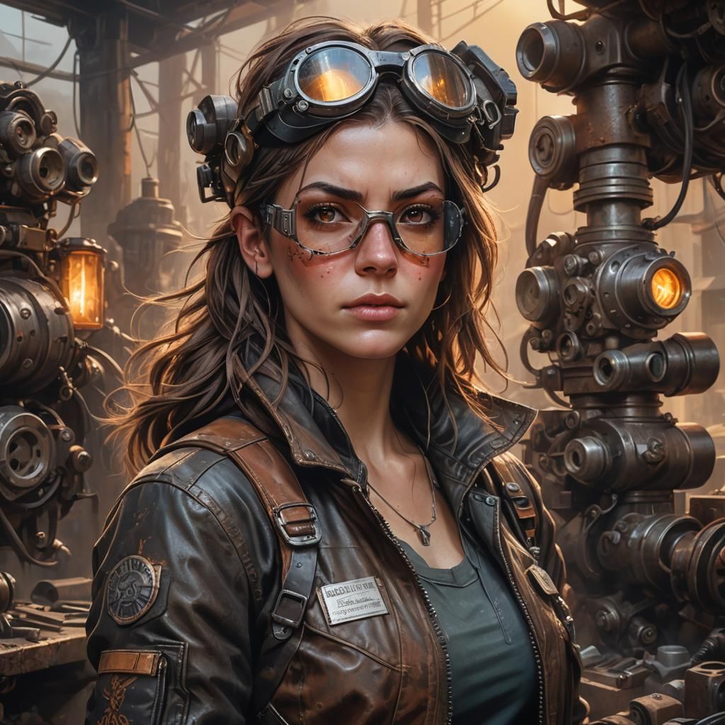 Post-Apocalyptic Mechanic in Triadic Hues