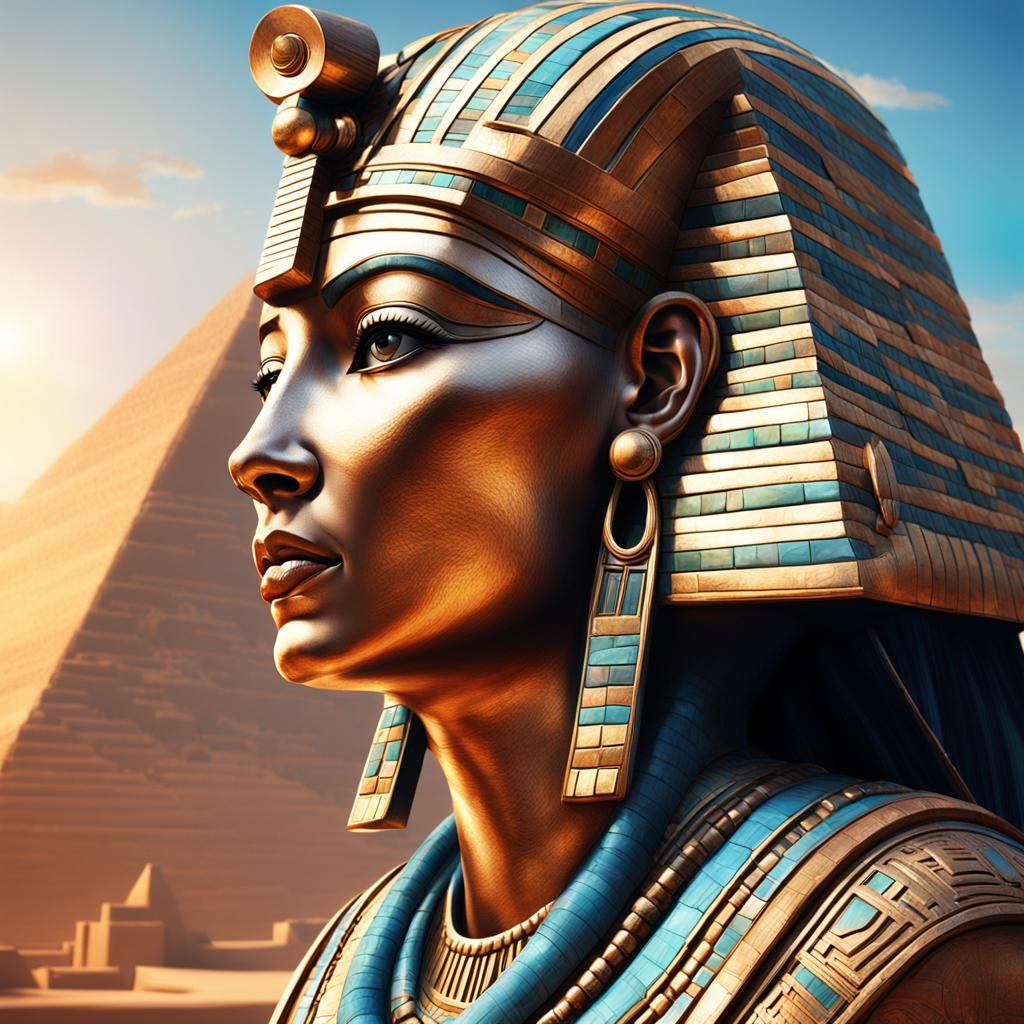 Hyperrealistic City of Women in Ancient Egypt