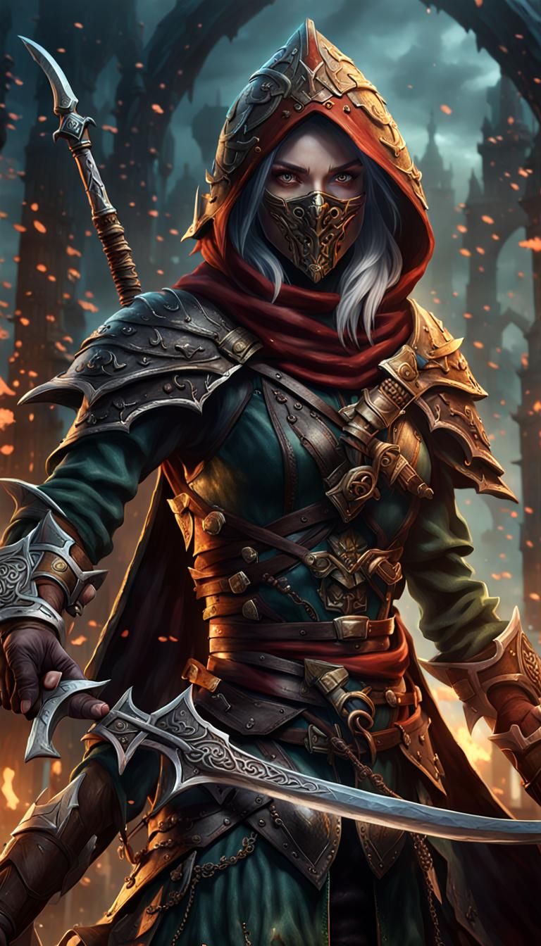 Elven Blood Hunter with Double Scimitar