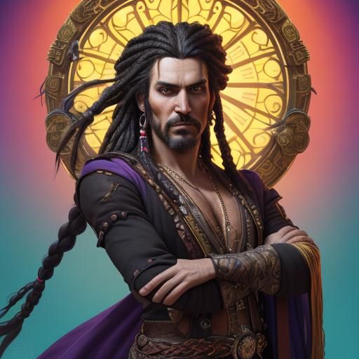 Fearsome Pirate Cultivator in Detailed Fantasy Art