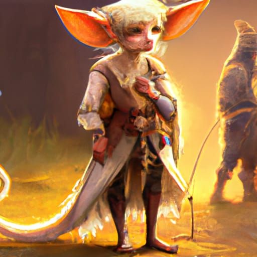 Mythical Mouse Faery in Medieval Fantasy