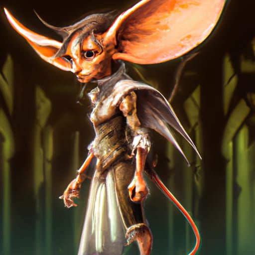 Medieval Mouse Fairy in Detailed Matte Painting