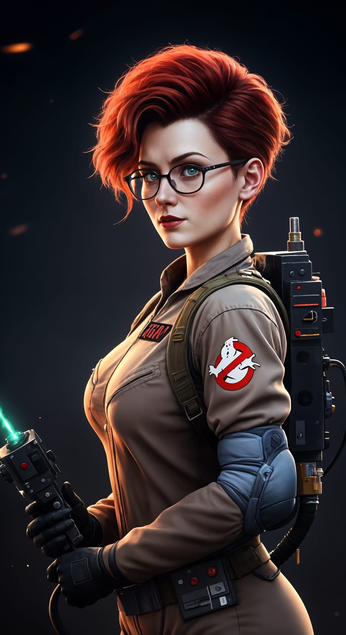 Janine Melnitz in 3D Anime Art Style