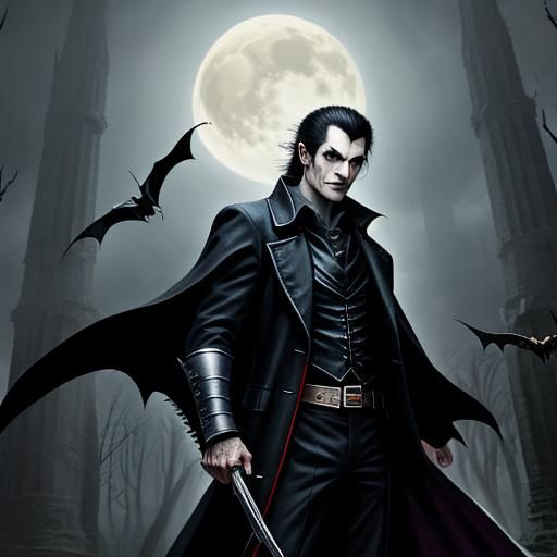 Vampire Hunter in Gothic Setting
