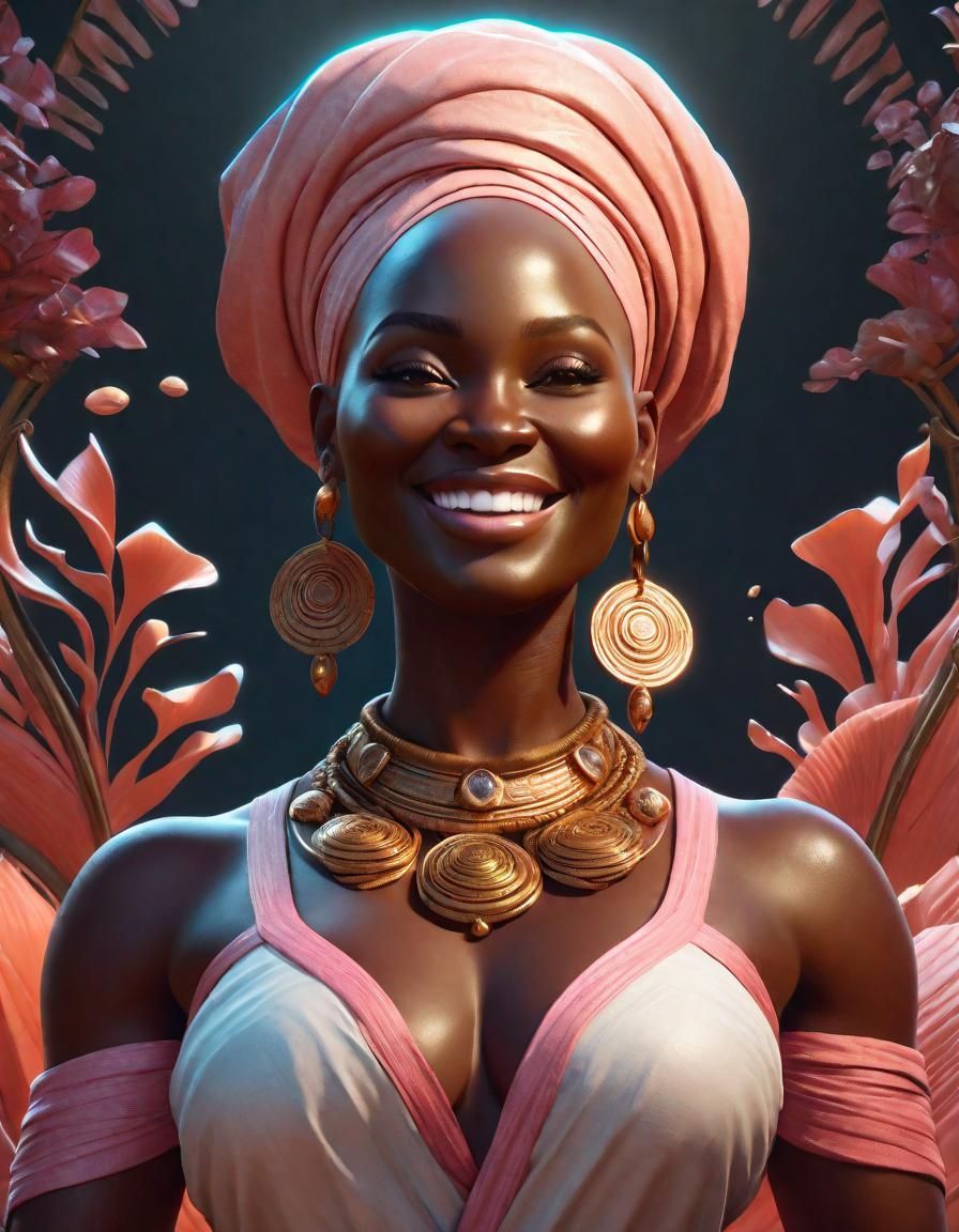 Divine Goddess of Healing in Fantasy Art Style