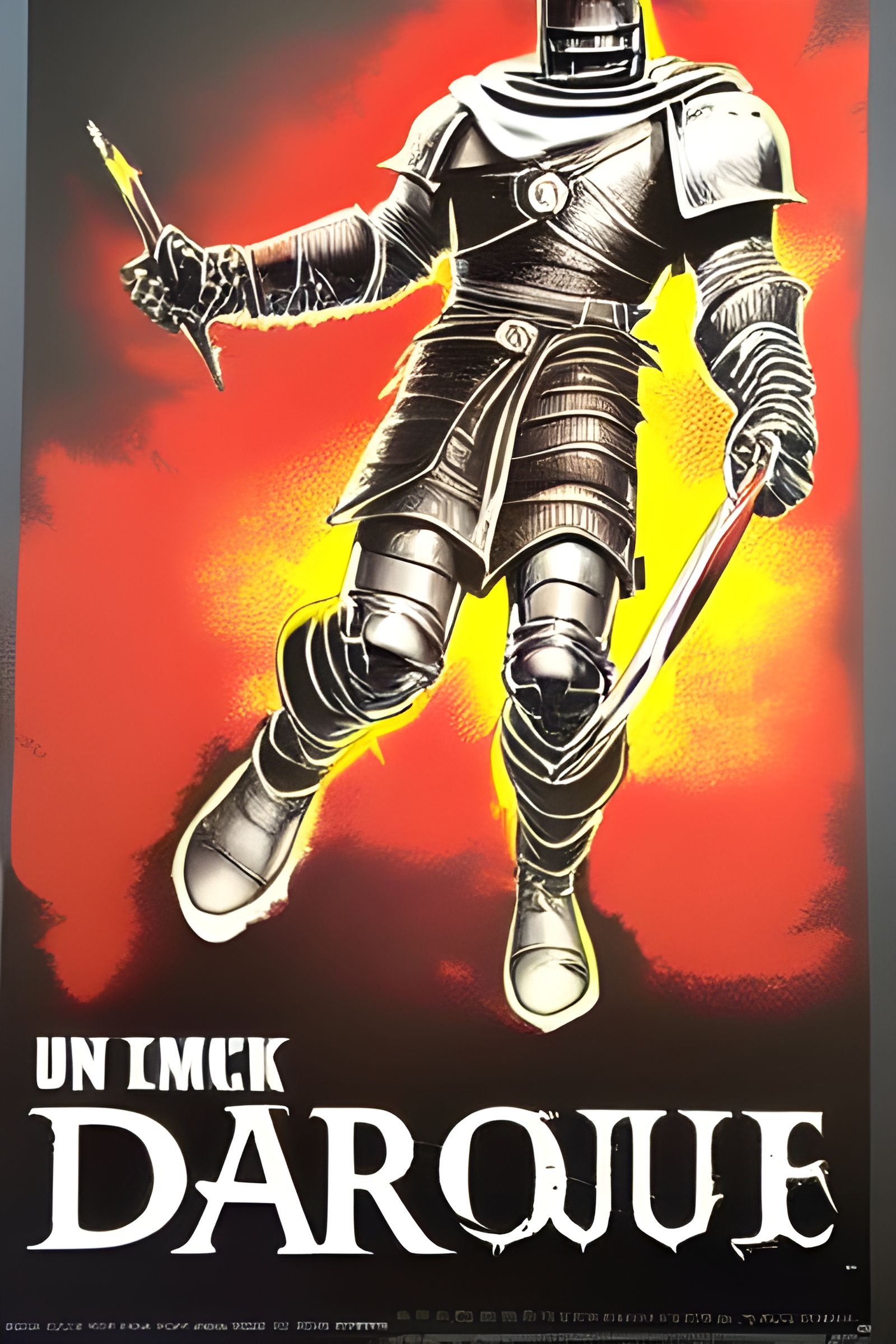 Dark Souls Comic Cover in Kirby Style