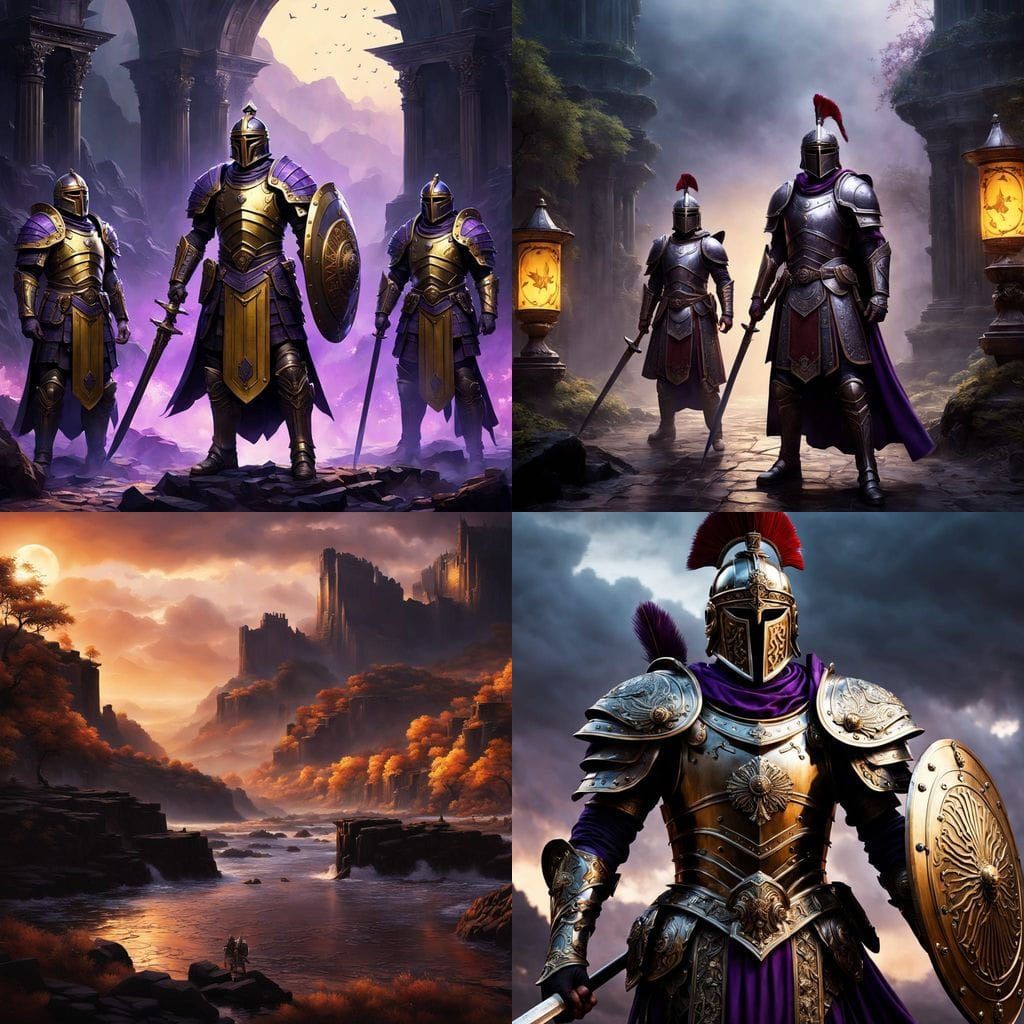 Dark Fantasy Roman Legionary in Intricately Detailed Art