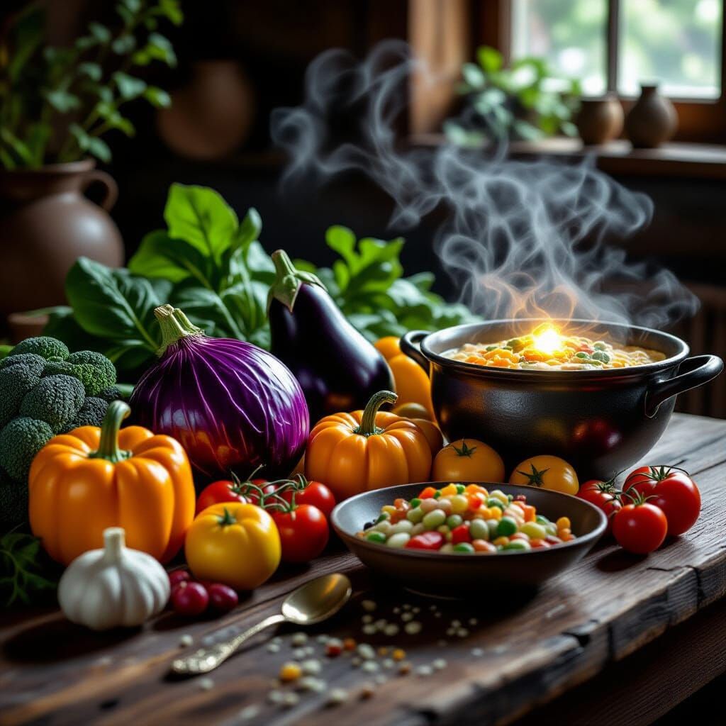 Magical Vegetables: A Secret, Beautiful Food Tableau
