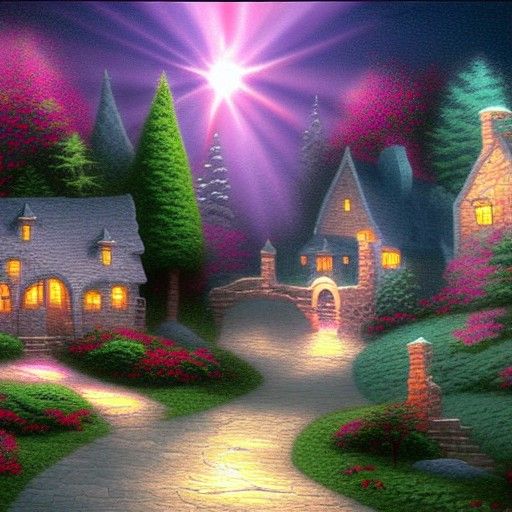 Homestar Runner in Ethereal Fantasy Landscape