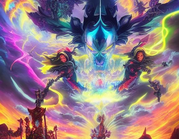 Asian Vampiress in Underground Comix Style