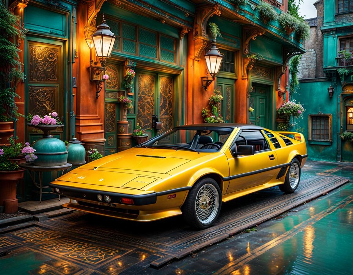 Steampunk Lotus Esprit in Frosted Teal Metallic