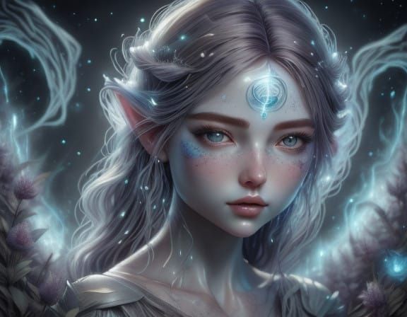 Dreamlike Woman in Enigmatic Glow