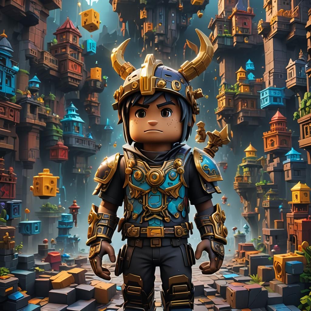 Detailed Roblox Avatar Matte Painting