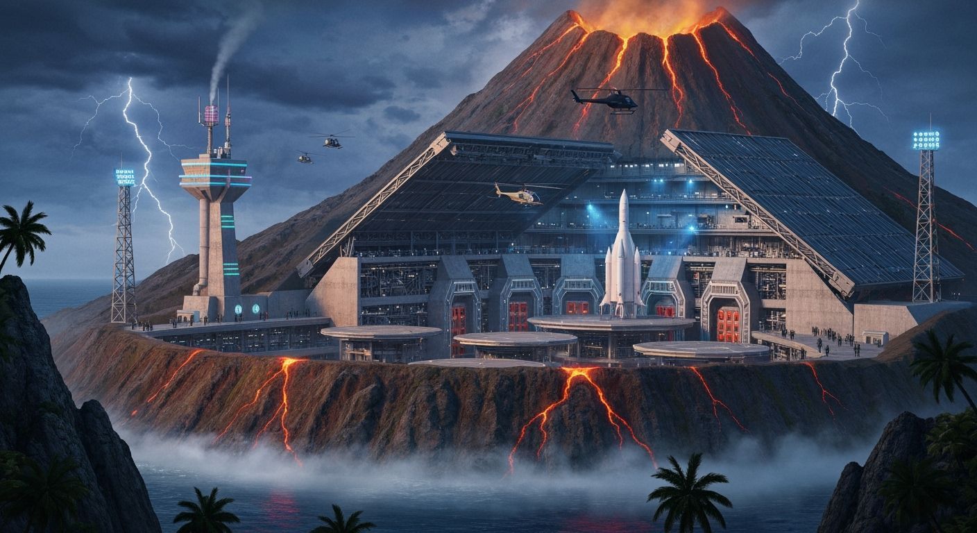 Blofeld's Volcano Lair Cinematic Rendering
