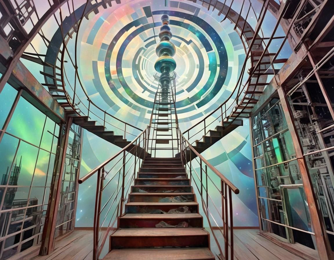 Astral Plane Aurora in Constructivist Style