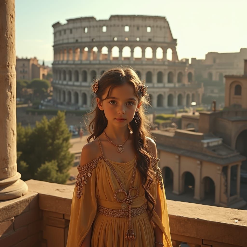 Regal Roman Matron in Ancient Rome