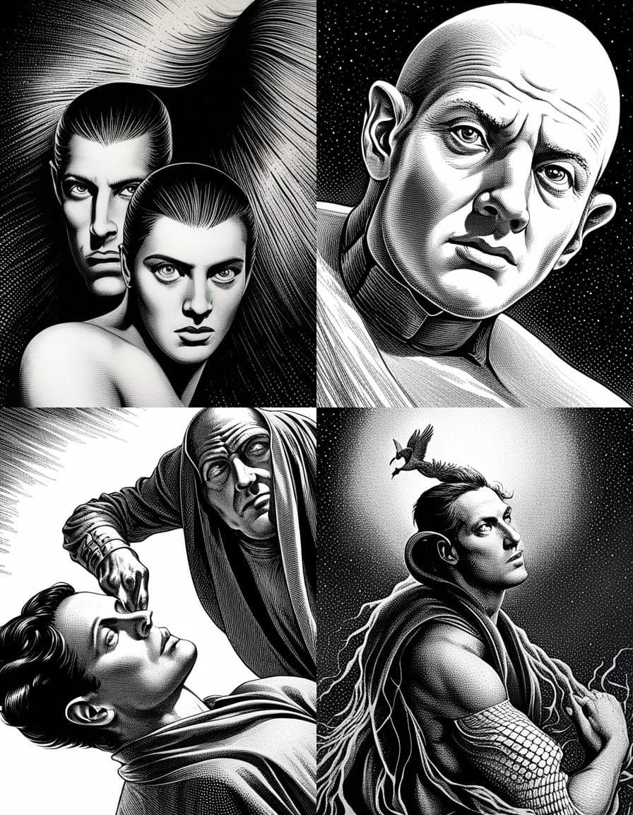 Intricate Fantasy Art in Finlay Style