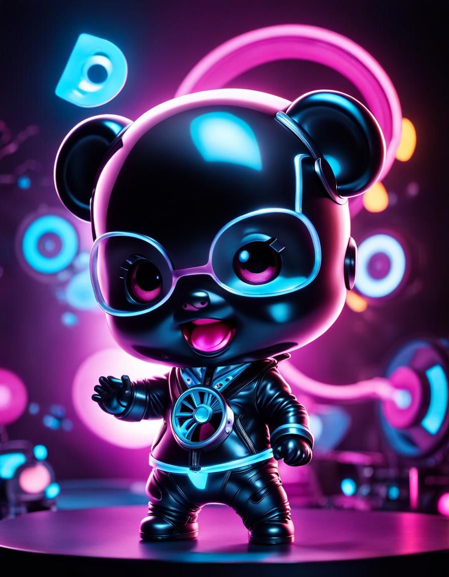 X-Ray Chibi Figures in a Manic Dance