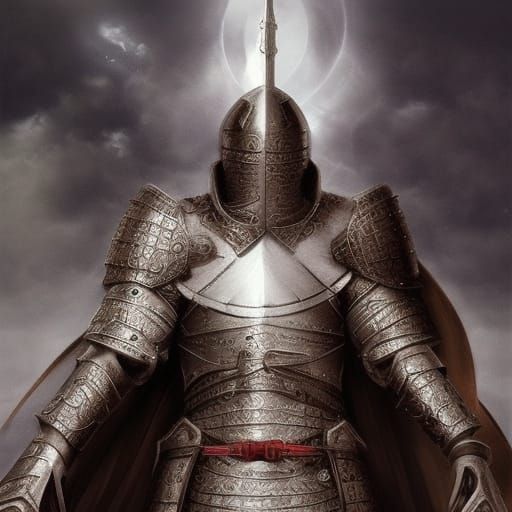 Epic Templar Knight Digital Matte Painting