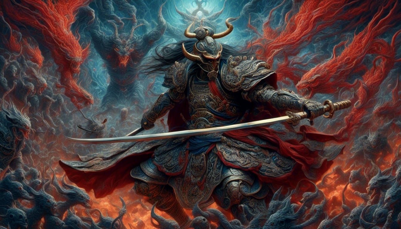 A Samurai fights his way through the shadowlands