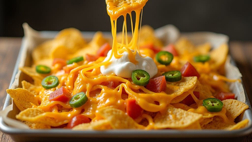 Melted Cheese Overload: Freshly Baked Nachos