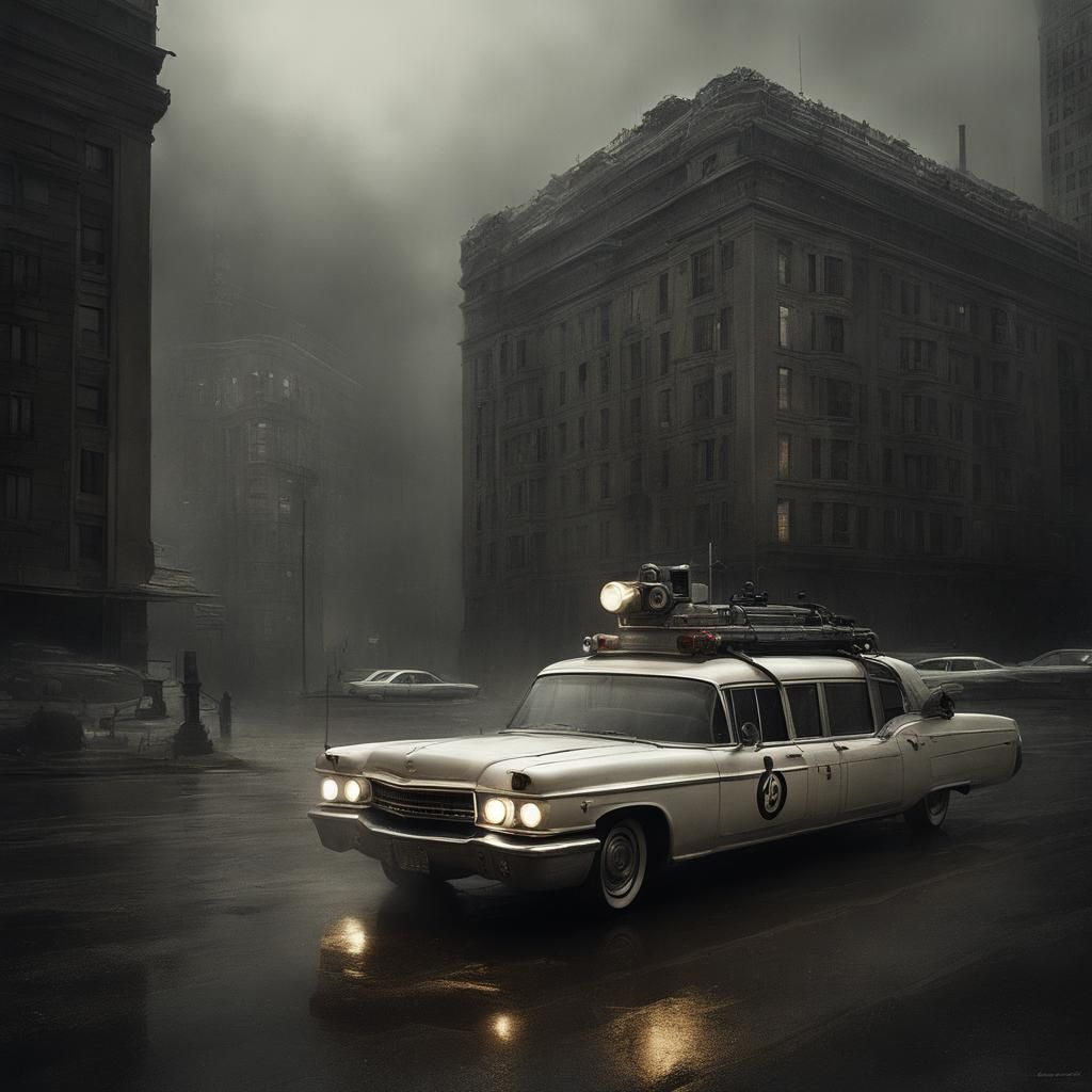 Ghostbusters in Hyperrealistic Style