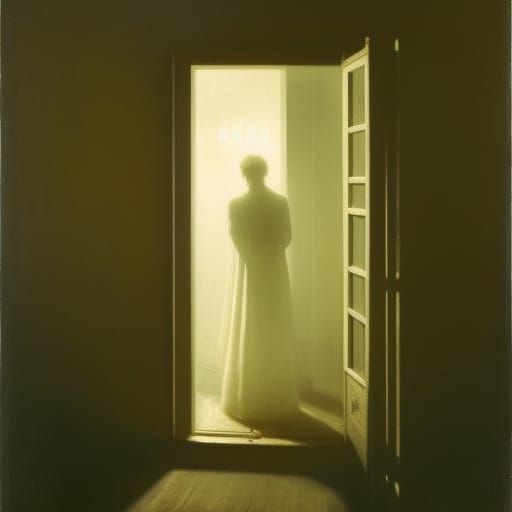 Ominous Silhouette in Expressionist Style