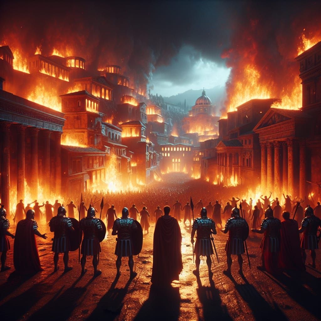 Praetorian Guard Quelling Uprising in Ancient Rome