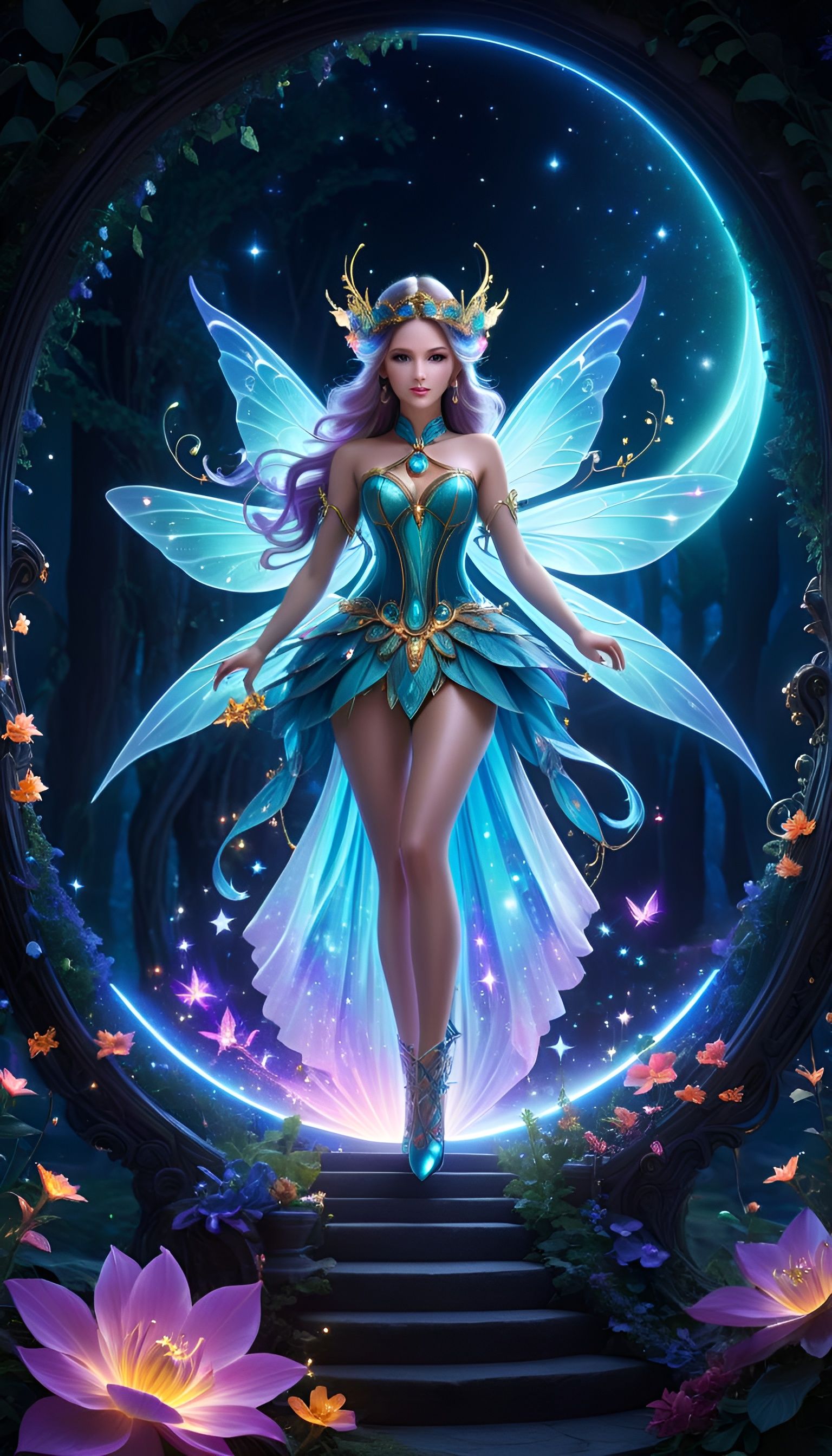 Intricate Fairy of Portals and Dimensions in 8k