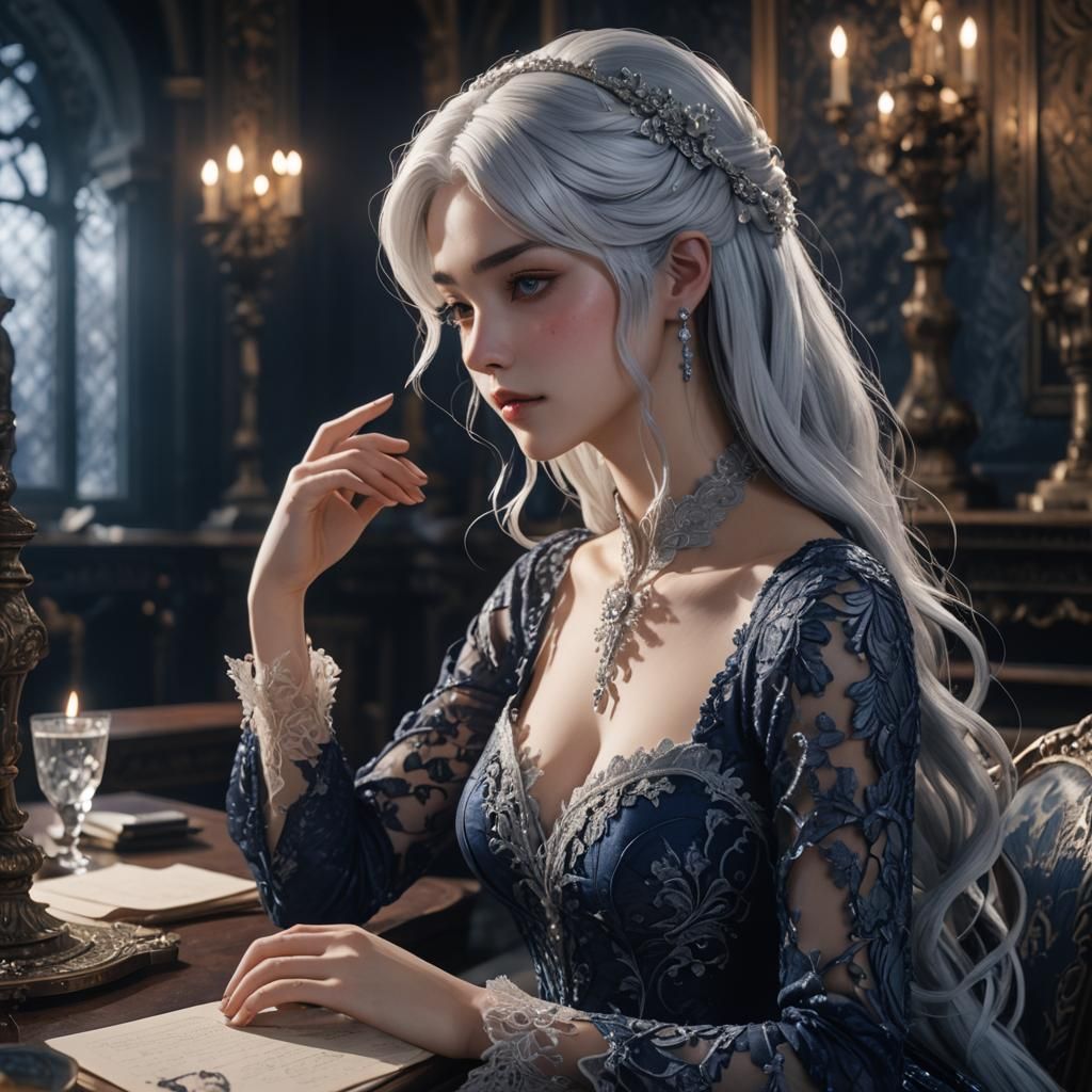 Anime Princess in Castle, Studio Trigger Style