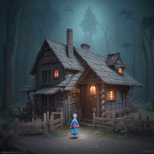 Hansel and Gretel: 3D Digital Art
