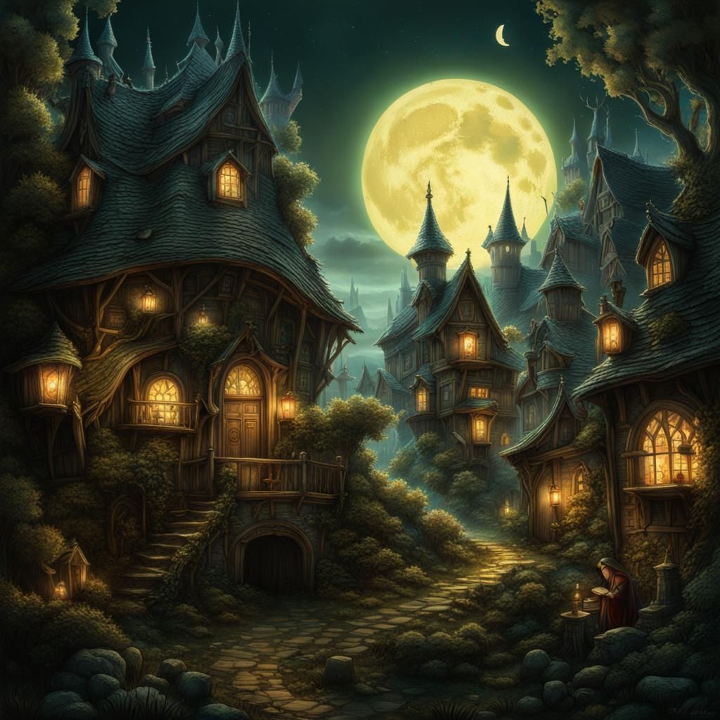 Haunted countryside village