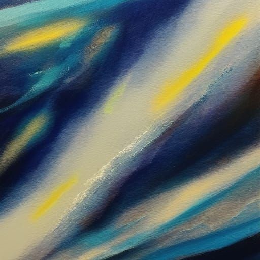 Abstract Ocean Sunset: A Peaceful, Serene View