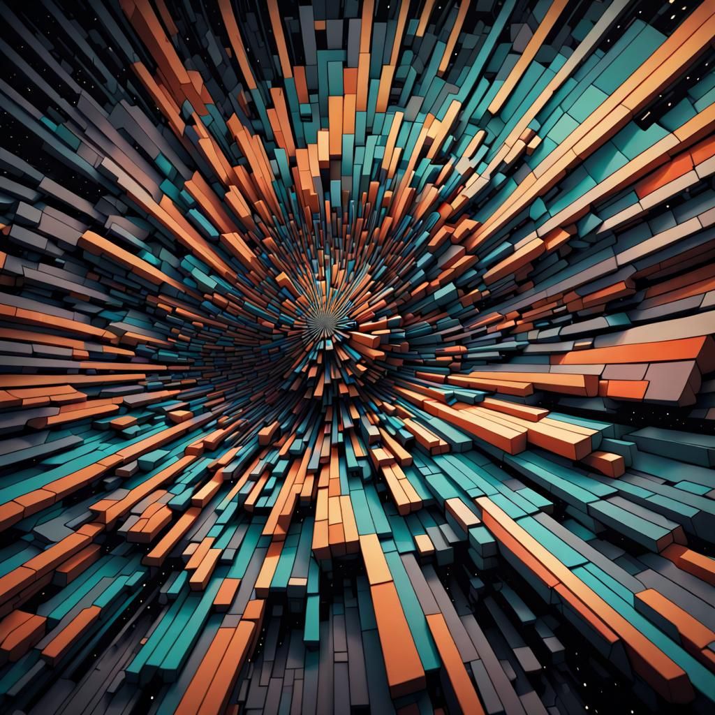 Parametric Statistics in Pixel Art Mosaic