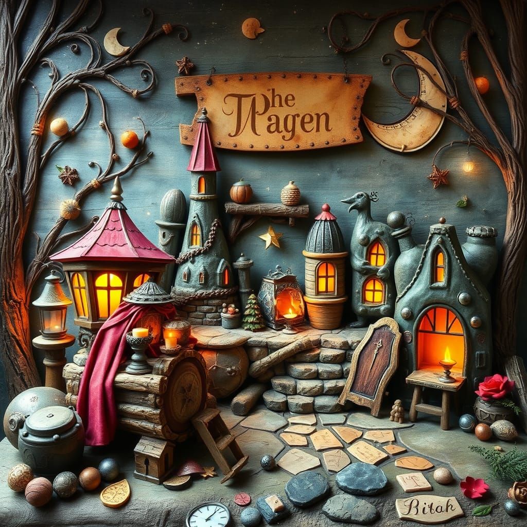 Whimsical Village of Fairy Tale Proportions