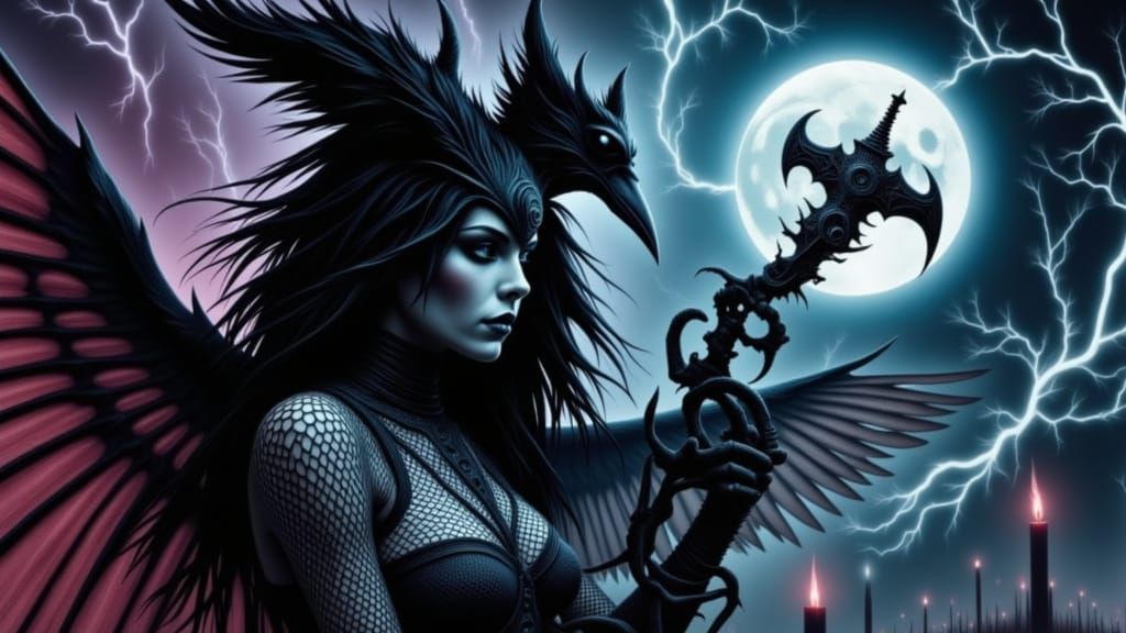 <lora:Psychopomp:1.0> heavy metal midna, the legend of zelda...