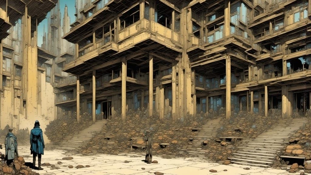 Ottoman Police Station in Moebius Dreamscape