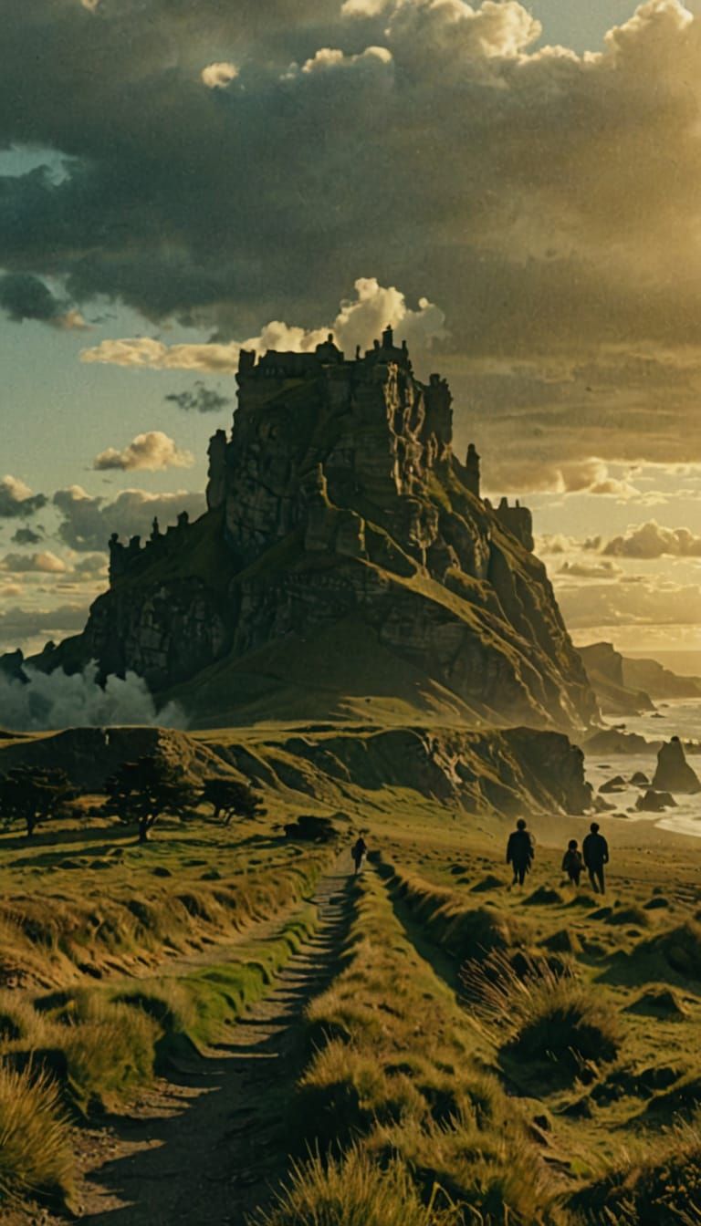 Golden Hour Seascape in Cinematic Style