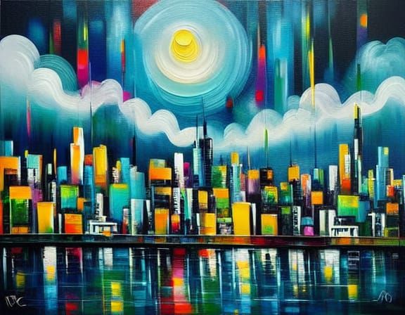 Urban Energetic Abstract Art