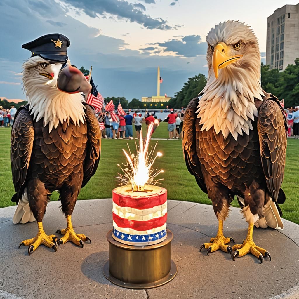 Patriotic Fourth of July War Memorial Celebration