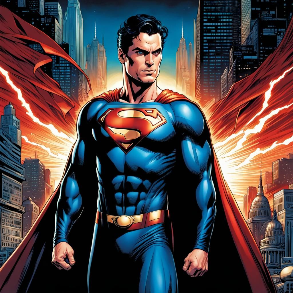 Superman Comic Book Art Featuring Matthew Bomer