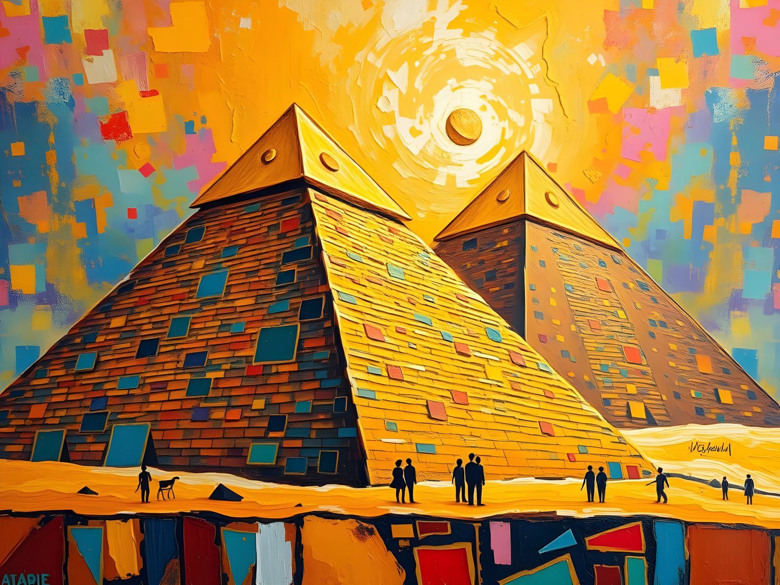 Ancient Egyptian Pyramids of Luxurious Treasures