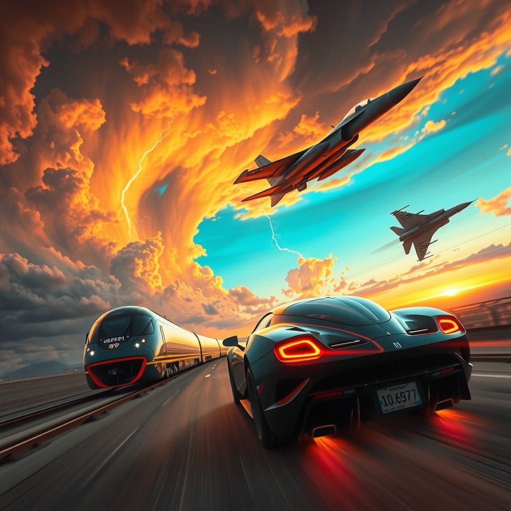 Racing Machines Unleash High-Octane Energy in Futuristic Sto...