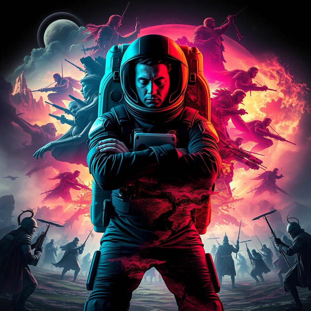 Astronaut in Neon Armageddon
