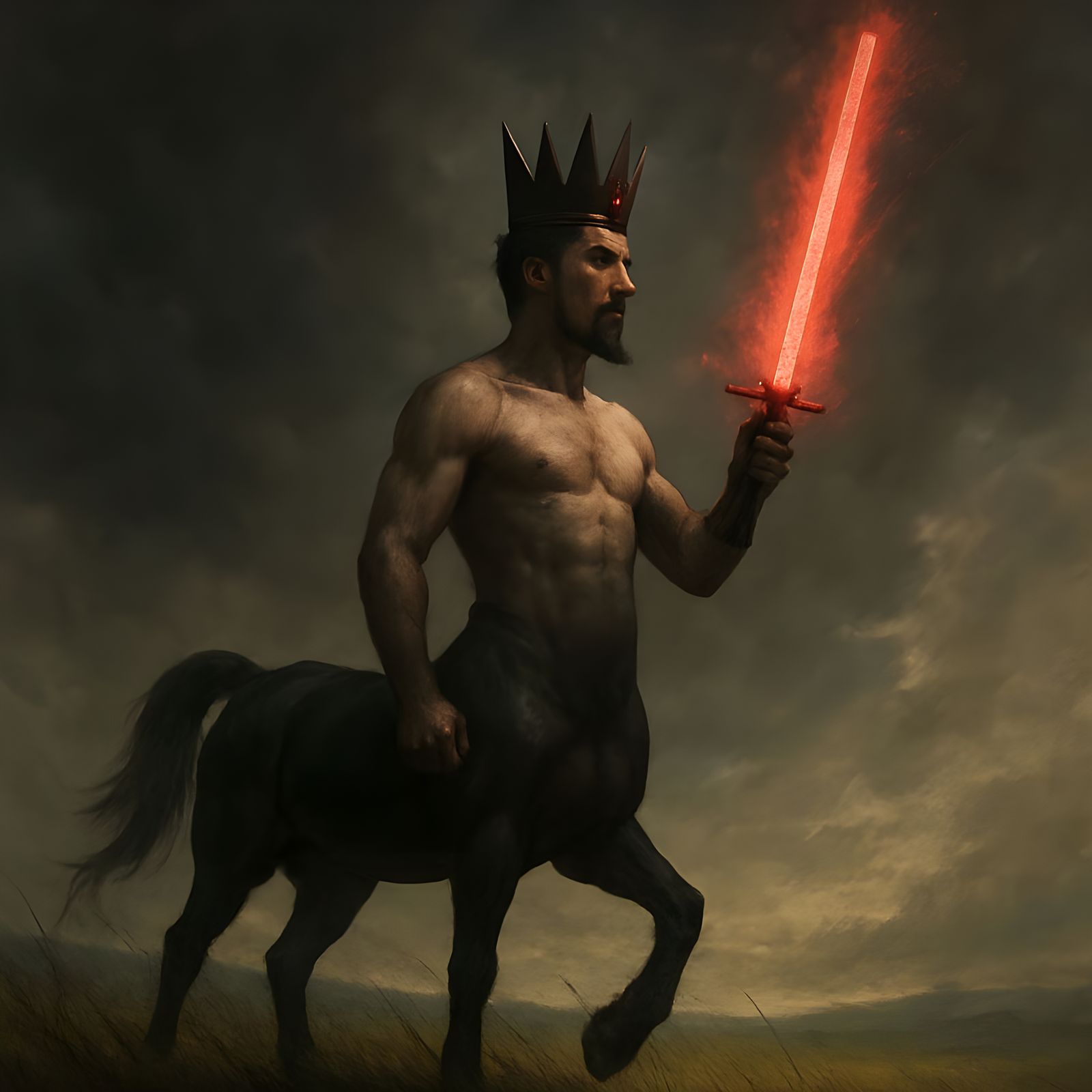 Centaurs King Concept Art for Cinematic Production